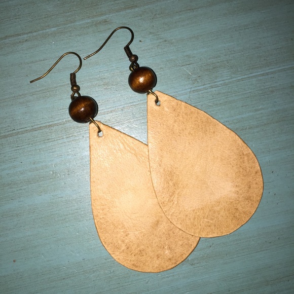 Boujee Cowgirl Leather Dangle Earrings - Picture 1 of 4